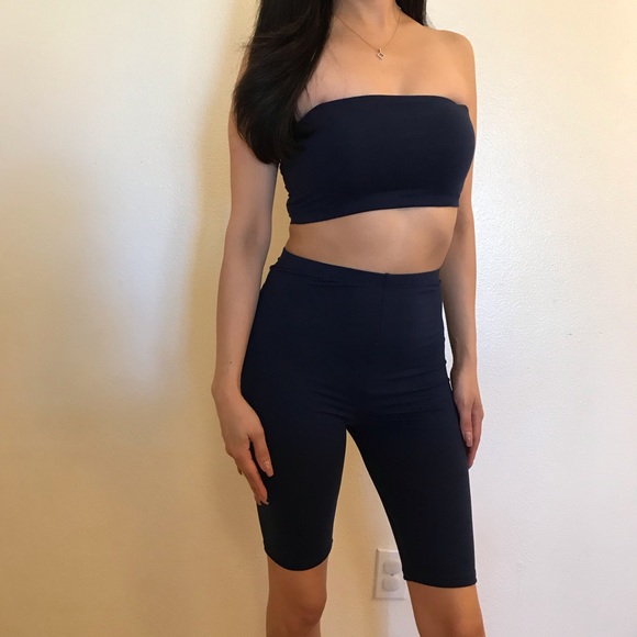 Kim Navy Bike Shorts & Tube Set - Picture 5 of 7